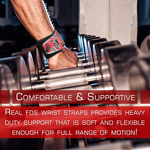 KANZY Muñequeras Gym Deportivas para Levantamiento De Pesas Wrist Wraps par, 18 Pulgadas para Hombre Y Mujer Ideal muñequera Crossfit para Hacer Ejercicio, Calistenia, Musculacion, Halterofilia