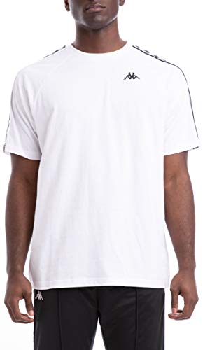 Kappa Hombre Camiseta 222 Banda Coen, Blanco, Medium