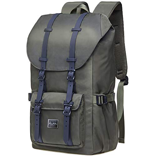 KAUKKO Mochilas Tipo Casual Compartimento para 15" Portátil 22 litros Ejercito Verde