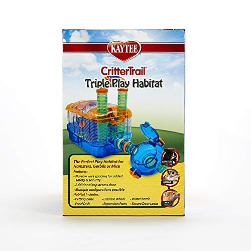 Kaytee Trail de Critters Triple Play 3 en uno hábitat para hámsters