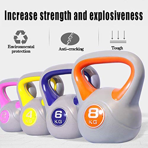 Kettlebell Fitness, equipos de gimnasia deportiva para hombres y mujeres 2KG - 20KG Hierro fundido Ejercicio en el hogar Ejercicio de fuerza Entrenamiento Neopreno Kettle Bell,12kg