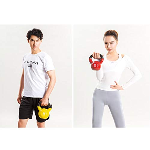 Kettlebell HAHA Moldeada De Hierro Sólido De Pesas Rusas, (2 Kg 4 Kg 6 Kg 8 Kg 10 Kg 12 Kg 14 Kg 15 Kg 16 Kg 18 Kg 20 Kg 24 Kg 28 Kg) Equipo De Entrenamiento Cruz (Color : Green 2kg)