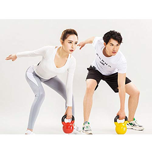 Kettlebell HAHA Moldeada De Hierro Sólido De Pesas Rusas, (2 Kg 4 Kg 6 Kg 8 Kg 10 Kg 12 Kg 14 Kg 15 Kg 16 Kg 18 Kg 20 Kg 24 Kg 28 Kg) Equipo De Entrenamiento Cruz (Color : Green 2kg)