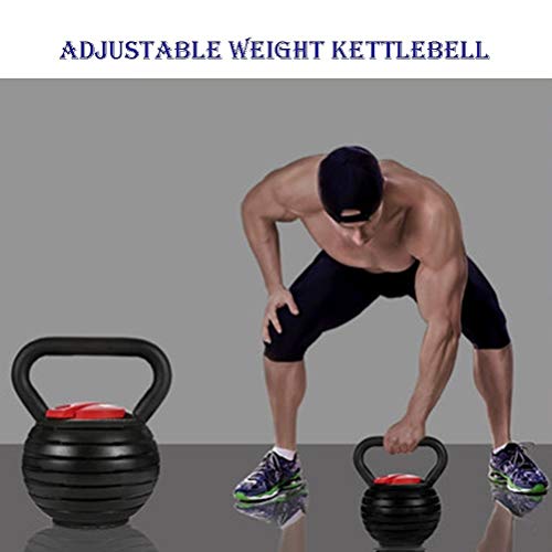 Kettlebells AGYH Fitness Pesas Rusas, 7 Pesas Ajustables, Equipo Portátil De Entrenamiento De Fuerza para Gimnasio En Casa, 2 Modelos (Size : 20lb/9kg)