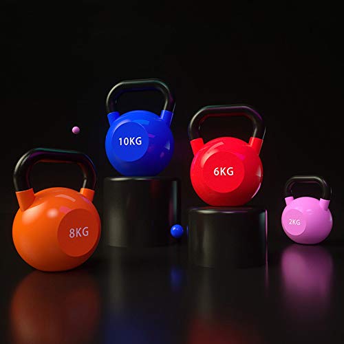 Kettlebells HUAHUA Hierro Fundido De Color, Hombres Y Femenino del Músculo Entrenamiento Fitness Equipment, 2kg, 4kg, 6kg, 8kg, 10kg, 12kg, 14kg, 16kg, 18kg, 20kg (Size : 2kg)