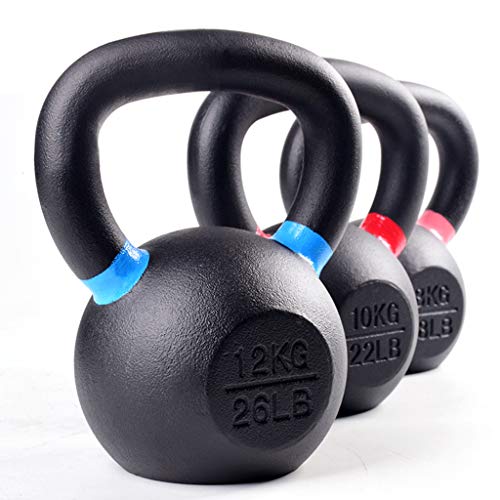 Kettlebells Recubiertos De Hierro Fundido - Peso Disponible: 9, 13,18, 22, 26, 31, 35, 40, 44,53,62, 70 Libras