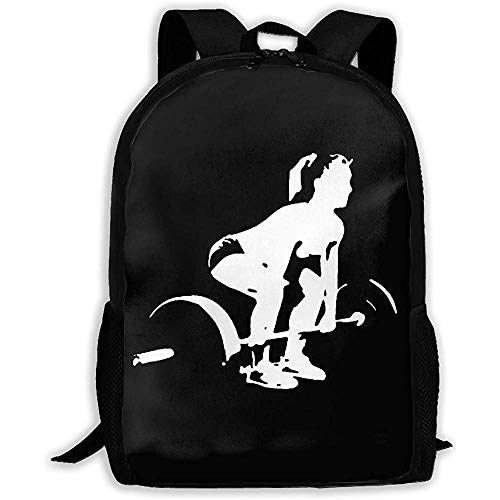 Kimi-Shop Mochila Escolar Crossfit Girl 3D Adult Outdoor Leisure Mochila Deportiva