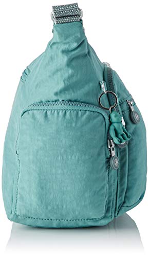 Kipling - Gabbie, Bolsos bandolera Mujer, Azul (Aqua Frost), 35.5x30x18.5 cm (B x H T)