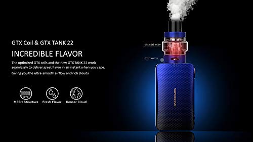 Kit GEN NANO, Vaporesso Kit GEN Nano 80W con 2000mAh GEN Nano BOX 3.5ml GTX Tank 22 & 0.91 OLED Screen E-cig Vape Mod Kit