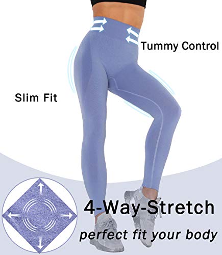 KIWI RATA Leggins Deportivos Mujer Push up Mallas Pantalones Cintura Alta Yoga Leggings Pantalón Moda Sin Costuras para Fitness Elásticos y Transpirables