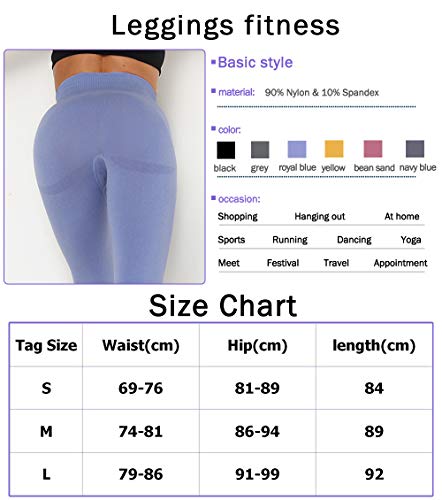 KIWI RATA Leggins Deportivos Mujer Push up Mallas Pantalones Cintura Alta Yoga Leggings Pantalón Moda Sin Costuras para Fitness Elásticos y Transpirables