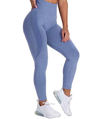 KIWI RATA Leggins Deportivos Mujer Push up Mallas Pantalones Cintura Alta Yoga Leggings Pantalón Moda Sin Costuras para Fitness Elásticos y Transpirables