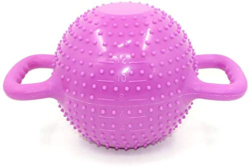 KJRJDD Kettlebell Agua for la Aptitud 4-12 Libras de Peso Ajustable y portátil elevación Entrenamiento Heavy Duty Doble asa de Pesas Rusas for Gimnasio en casa (Color : Purple-B)