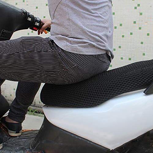 KKmoon Funda para Asiento de Moto Cubierta de Asiento de Malla Moto Transpirable Cojin Aislamiento de Calor