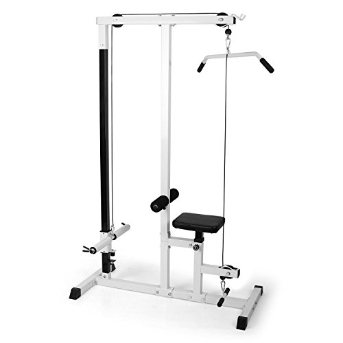 Klarfit Roughneck estación de Entrenamiento multifunción (Asiento Acolchado, Entrenamiento de Brazos, Torso y Espalda, Remo, construcción de Acero, Altura Ajustable, Carga máxima de 120 kg)