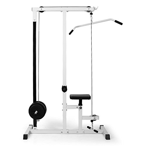 Klarfit Roughneck estación de Entrenamiento multifunción (Asiento Acolchado, Entrenamiento de Brazos, Torso y Espalda, Remo, construcción de Acero, Altura Ajustable, Carga máxima de 120 kg)