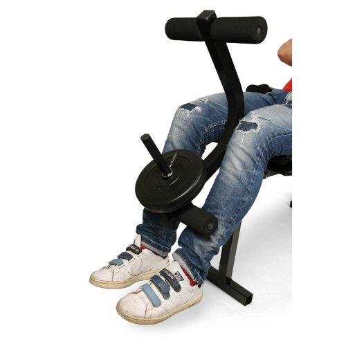 Klarfit Workout Hero Multistation Banco de Musculación Banco de Entrenamiento Multipower Curl Para Brazo y Pierna con Pesas Hasta 160Kg Respaldo Regulable a 3 Niveles Acero Negro