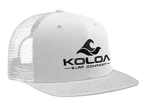Koloa Surf Sombreros clásicos de Malla en 12 Colores - Blanco - Talla única