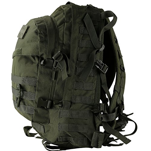 Kombat UK Spec-Ops Mochila unisex al aire libre Molle Assault Pack, color Verde oliva, tamaño 45 L