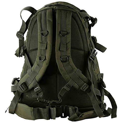 Kombat UK Spec-Ops Mochila unisex al aire libre Molle Assault Pack, color Verde oliva, tamaño 45 L