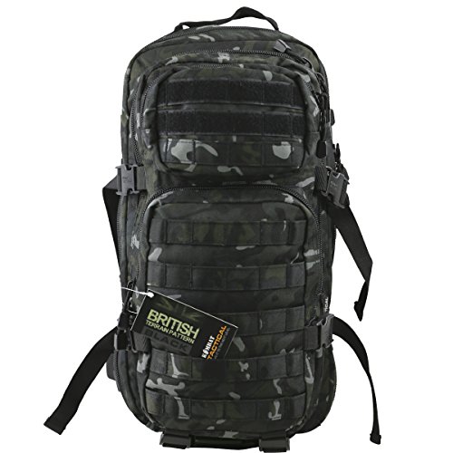 Kombat   Unisex Outdoor Molle Assault Pack Backpack available in Black - 28 Litres