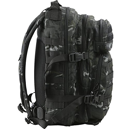 Kombat   Unisex Outdoor Molle Assault Pack Backpack available in Black - 28 Litres