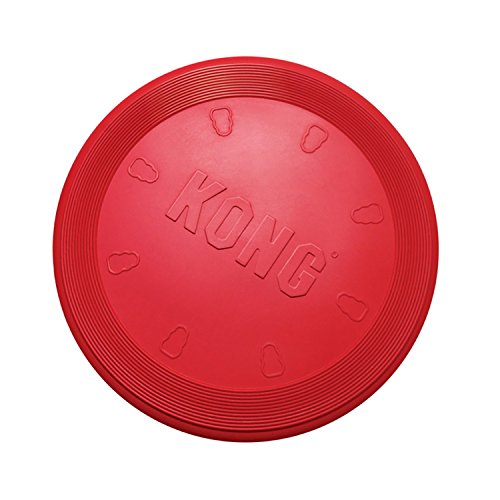 KONG - Flyer - Frisbee de Caucho Resistente - para Perros Pequeños