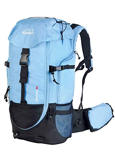 Kounga Bonpland Mochila, Adultos Unisex, Azul, 50L