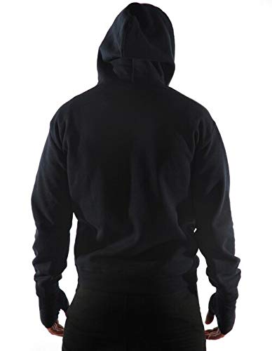 KRONK Sudadera con Capucha legendaria Detroit Since '69 para Hombre Ajuste Regular Negro pequeña