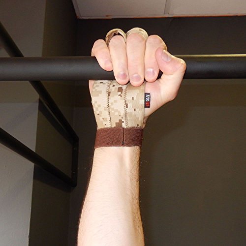 KrosteK Par de calleras Hand Strips 5.0 para Entrenamiento Funcional Camuflaje marrón (L) - Diseño 3D