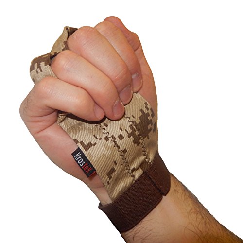 KrosteK Par de calleras Hand Strips 5.0 para Entrenamiento Funcional Camuflaje marrón (L) - Diseño 3D