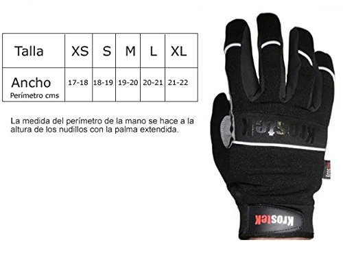 KrosteK Par de Guantes Full Fingers (M) - Guantes de Dedo Largo para Evitar los Callos. Entrenamiento Funcional.