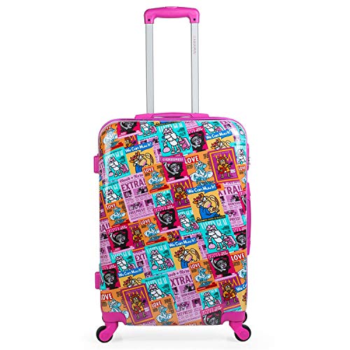 Kukuxumusu Kioskuxumusu Girls Juego de Maletas, 64 cm, 100 litros, Fucsia