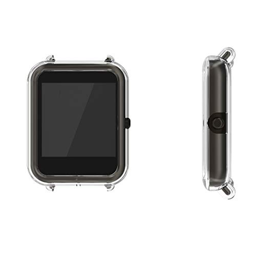 kwmobile 2 Pack de Fundas Compatible con Fitness Tracker Xiaomi Amazfit Bip/Bip Lite - Case en Transparente