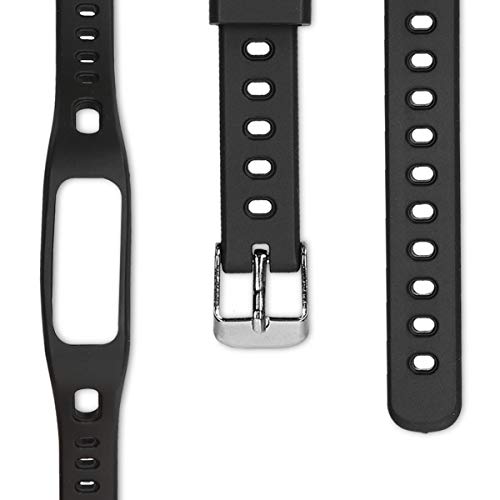 kwmobile 2X Pulsera Compatible con Huawei Honor Band 3e - Brazalete de Silicona Negro/Gris sin Fitness Tracker