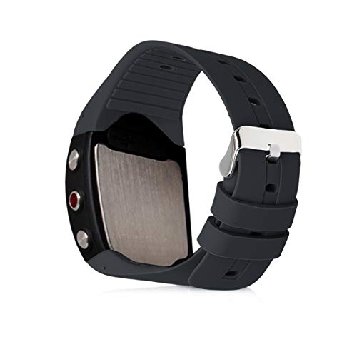 kwmobile Pulsera Compatible con Polar M400 / M430 - Brazalete de Silicona en Negro sin Fitness Tracker