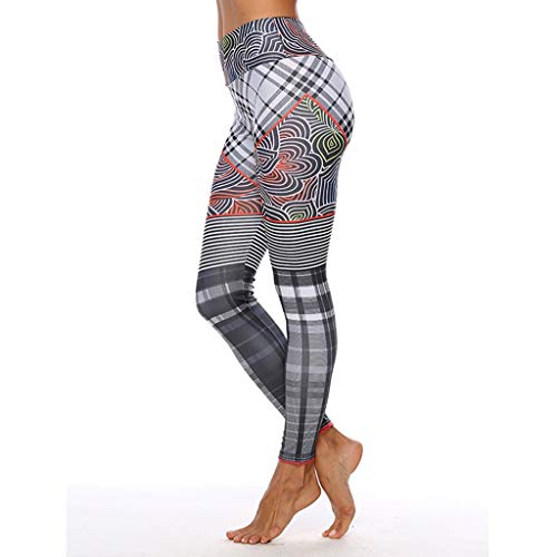 KYHMSL Pantalones De Yoga para Mujer Leggings De Yoga Workout Gym Print Pantalones Deportivos para Correr Leggings De Fitness Pantalones Elásticos Sin Costuras