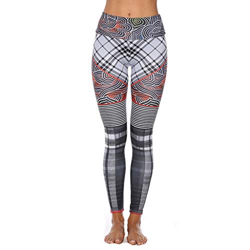 KYHMSL Pantalones De Yoga para Mujer Leggings De Yoga Workout Gym Print Pantalones Deportivos para Correr Leggings De Fitness Pantalones Elásticos Sin Costuras