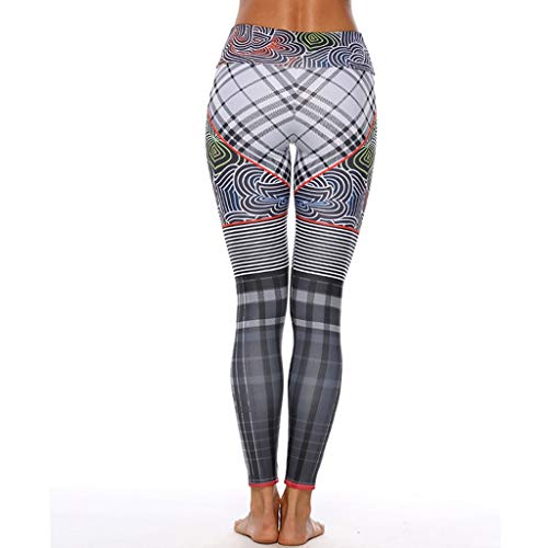 KYHMSL Pantalones De Yoga para Mujer Leggings De Yoga Workout Gym Print Pantalones Deportivos para Correr Leggings De Fitness Pantalones Elásticos Sin Costuras