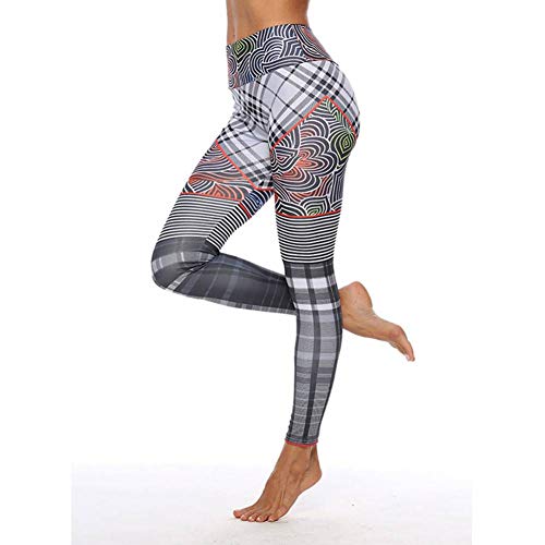 KYHMSL Pantalones De Yoga para Mujer Leggings De Yoga Workout Gym Print Pantalones Deportivos para Correr Leggings De Fitness Pantalones Elásticos Sin Costuras