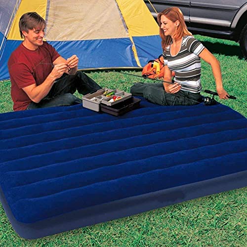 Kyman Colchón de Aire del Coche Asiento Trasero colchones de Aire Inflable Cama cómoda for Acampar o Viajar Ovnight Reducida (Color: Azul, Tamaño: 152x203cm) (Color: Azul, tamaño: 137191cm)