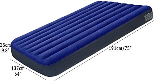 Kyman Colchón de Aire del Coche Asiento Trasero colchones de Aire Inflable Cama cómoda for Acampar o Viajar Ovnight Reducida (Color: Azul, Tamaño: 152x203cm) (Color: Azul, tamaño: 137191cm)