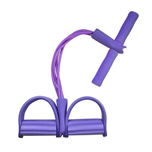 Kyman La Aptitud de Las encías 2 Tubo Resistencia Yoga de la Venda elástica Banda Pedal ejercitador Sienta Sube la Cuerda Yoga 4tubes Equipo de Entrenamiento de Pilates