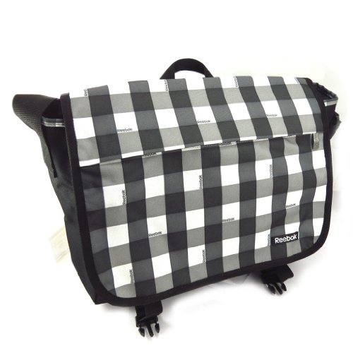 La bolsa de mensajero 'Reebok' gris negro (equipo especial).