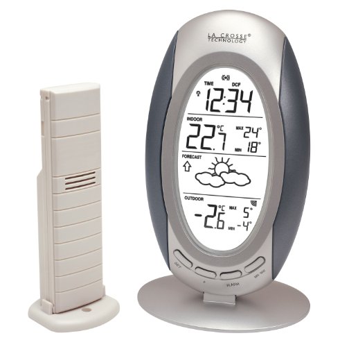 La Crosse Technology WS9131IT-S-MEG - Estación meteorológica con indicación de Temperatura Interior y Exterior, Color Gris metálico (Importado)