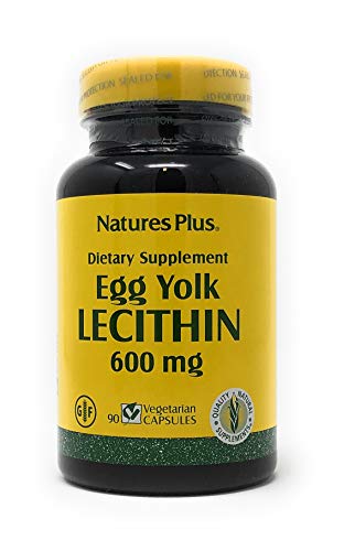 La lecitina de yema de huevo, 600 mg, 90 Caps Veggie - Plus de la naturaleza