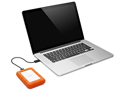 LaCie 1 TB Rugged Mini USB 3.0, 2.5 Pulgadas, Disco Duro Externo portátil para PC et Mac, Resistente a Golpes y caídas (LAC301558)