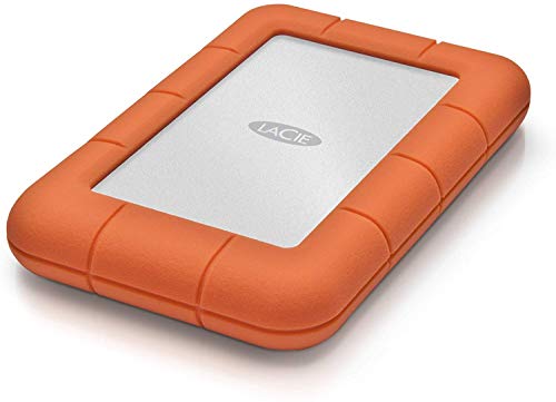 LaCie 1 TB Rugged Mini USB 3.0, 2.5 Pulgadas, Disco Duro Externo portátil para PC et Mac, Resistente a Golpes y caídas (LAC301558)