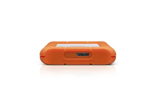 LaCie 1 TB Rugged Mini USB 3.0, 2.5 Pulgadas, Disco Duro Externo portátil para PC et Mac, Resistente a Golpes y caídas (LAC301558)