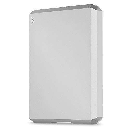 LaCie Mobile Drive, 2 TB, Disco duro externo HDD portátil, plata, USB-C, USB 3.0, Thunderbolt 3, para Mac, PC, ordenador de sobremesa, estación de trabajo y ordenador portátil (STHG2000400)